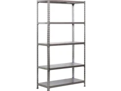 PROREGAL Schwerlastregal Big Metal Shark HxBxT 200 x 100 x 30 cm Fachlast 180 kg Verzinkt* Metallregale|Schwerlastregal