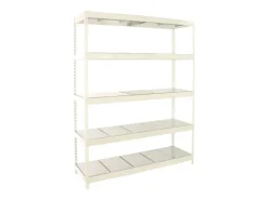 PROREGAL Schwerlastregal Big Metal Yeti Five HxBxT 200 x 180 x 60 cm Fachlast 400 kg Weiß* Regalsysteme