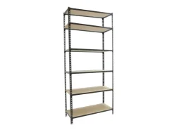 PROREGAL Schwerlastregal Giant Muli HxBxT 250 x 80 x 30 cm 6 Fachböden Fachlast 150 kg Anthrazit* Schwerlastregal