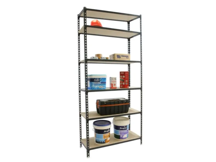 PROREGAL Schwerlastregal Giant Muli HxBxT 250 x 80 x 30 cm 6 Fachböden Fachlast 150 kg Anthrazit* Schwerlastregal