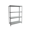PROREGAL Schwerlastregal Mid Metal Shark HxBxT 150 x 80 x 40 cm Fachlast 180 kg Anthrazit-Verzinkt* Metallregale