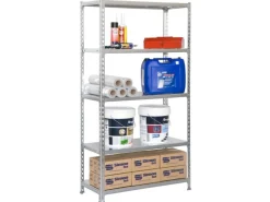 PROREGAL Schwerlastregal Metal Shark HxBxT 180 x 80 x 30 cm Fachlast 180 kg Verzinkt* Metallregale