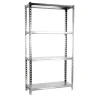 PROREGAL Schwerlastregal Mid Metal Shark HxBxT 150 x 120 x 50 cm Fachlast 200 kg Verzinkt* Metallregale|Schwerlastregal