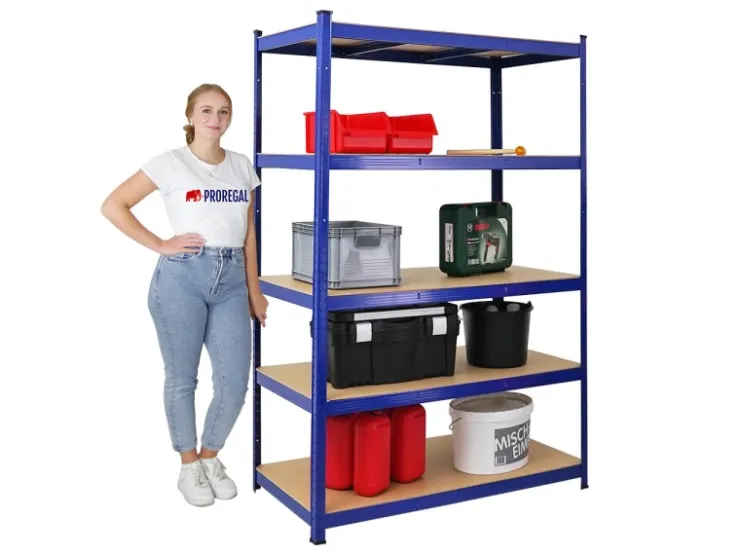 PROREGAL Schwerlastregal Taurus HxBxT 180 x 120 x 60 cm Fachlast 175 kg* Kellerregale|Schwerlastregal