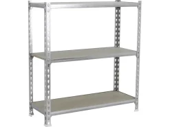 PROREGAL Schwerlastregal Baby Muli HxBxT 90 x 100 x 40 cm 3 Fachböden Fachlast 150 kg Verzinkt* Kellerregale|Metallregale