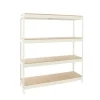 PROREGAL Schwerlastregal Wood Beast Four HxBxT 200 x 180 x 45 cm Fachlast 600 kg Weiß