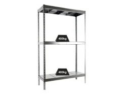 PROREGAL Schwerlastregal Big Metal Yeti Three HxBxT 200 x 120 x 75 cm Fachlast 400 kg Verzinkt* Metallregale