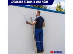 PROREGAL Sprossen-Anlegeleiter Holz Ohne Traverse 8 Sprossen* Leitern