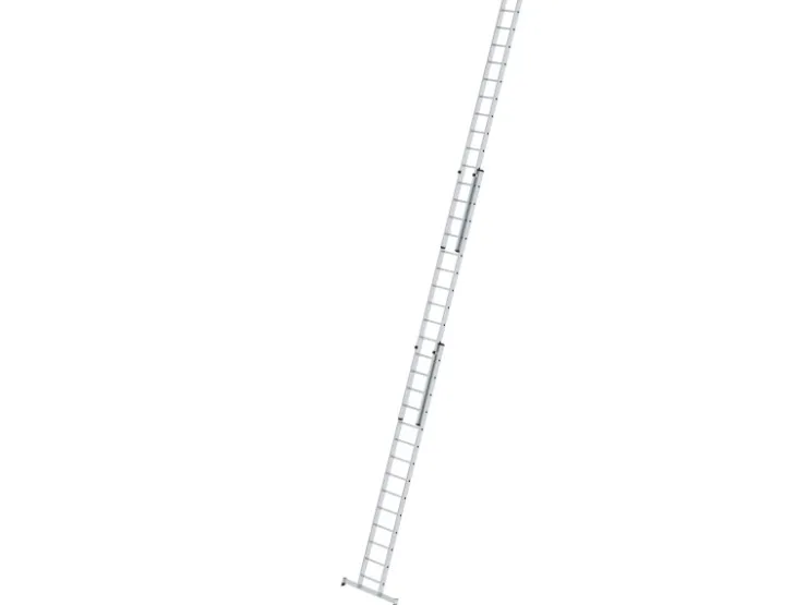 PROREGAL Sprossen-Schiebeleiter 3-Teilig mit Traverse 3 x 14 Sprossen