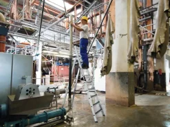 PROREGAL Stufen-Stehleiter Einseitig Begehbar mit Clip-Step R13 6 Stufen* Klapptritte