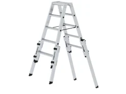 PROREGAL Stufen-Stehleiter Treppengängig 2 x 5 Stufen* Klapptritte