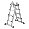 PROREGAL Teleskopleiter 4-Teilig mit Traverse 4 x 4 Sprossen* Klapptritte