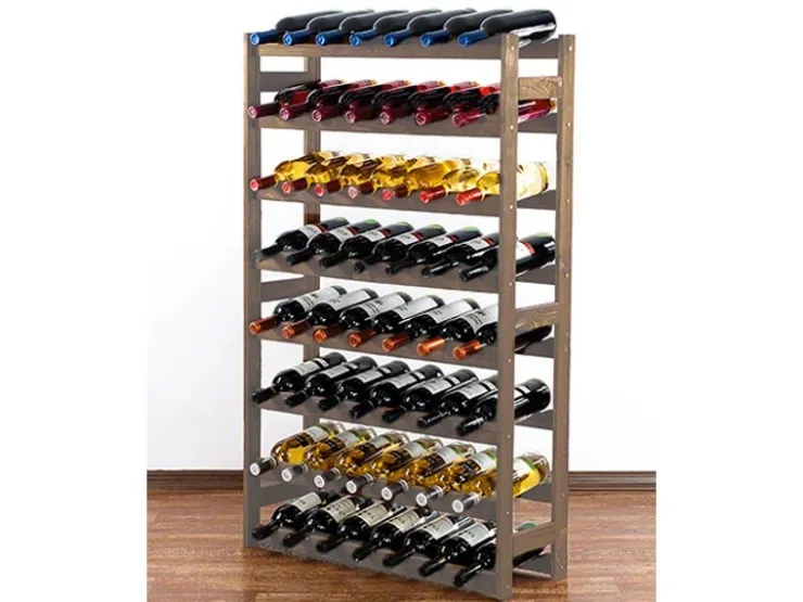 PROREGAL Weinregal Pinotwine HxBxT 118 x 72 x 25 cm 56 Flaschen Massives Kiefernholz Geölt* Flaschenregale