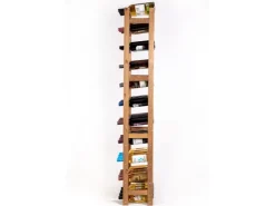 PROREGAL Weinregal Pinotwine HxBxT 166 x 43,4 x 25 cm 44 Flaschen Massives Kiefernholz Geölt