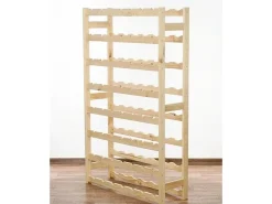 PROREGAL Weinregal Pinotwine HxBxT 118 x 72 x 25 cm 56 Flaschen Massives Kiefernholz Natur Unbehandelt* Flaschenregale