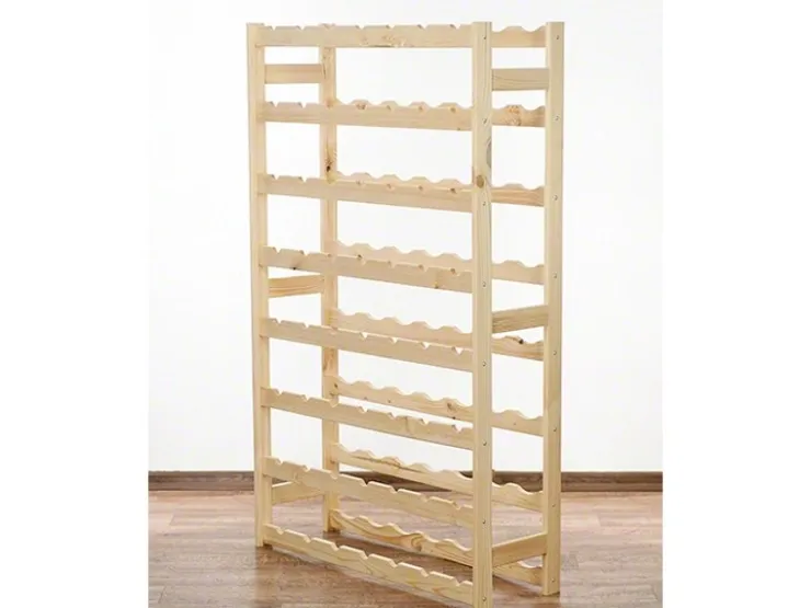 PROREGAL Weinregal Pinotwine HxBxT 118 x 72 x 25 cm 56 Flaschen Massives Kiefernholz Natur Unbehandelt* Flaschenregale