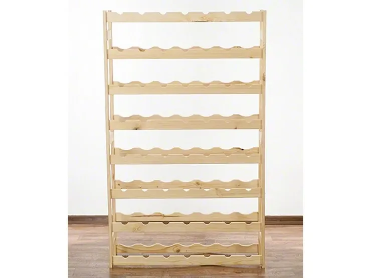PROREGAL Weinregal Pinotwine HxBxT 118 x 72 x 25 cm 56 Flaschen Massives Kiefernholz Natur Unbehandelt* Flaschenregale