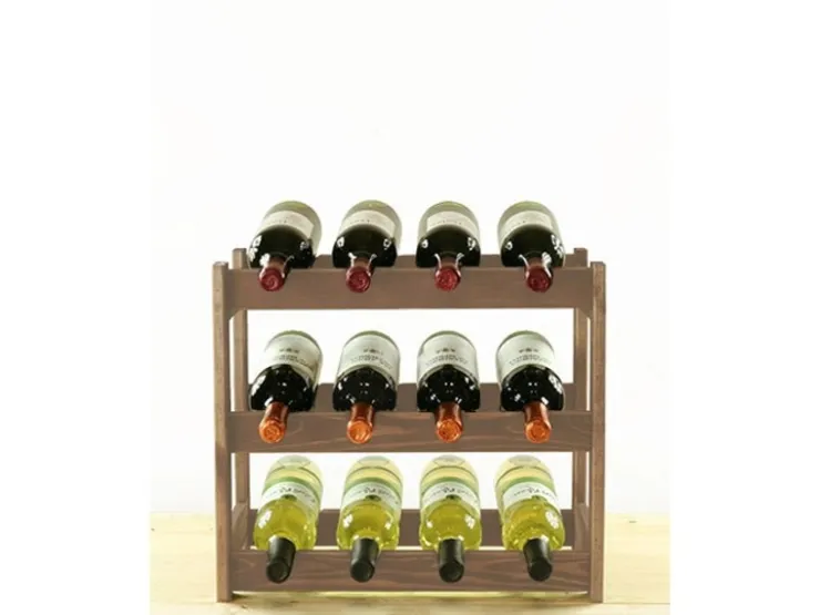 PROREGAL Weinregal Pinotwine HxBxT 38 x 43 x 25 cm 12 Flaschen Massives Kiefernholz Geölt