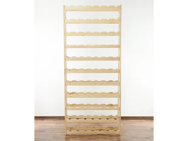 PROREGAL Weinregal Pinotwine HxBxT 166 x 72 x 25 cm 77 Flaschen Massives Kiefernholz Natur Unbehandelt
