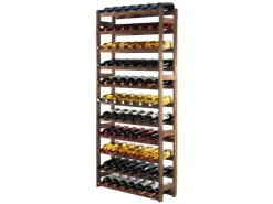 PROREGAL Weinregal Pinotwine HxBxT 166 x 72 x 25 cm 77 Flaschen Massives Kiefernholz Geölt