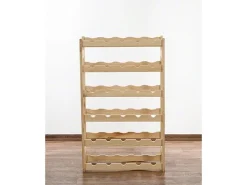 PROREGAL Weinregal Pinotwine HxBxT 86 x 53 x 25 cm 30 Flaschen Massives Kiefernholz Natur Unbehandelt