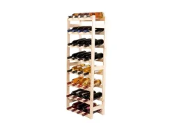 PROREGAL Weinregal Pinotwine HxBxT 166 x 43,4 x 25 cm 44 Flaschen Massives Kiefernholz Natur unbehandelt