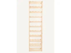 PROREGAL Weinregal Pinotwine HxBxT 166 x 43,4 x 25 cm 44 Flaschen Massives Kiefernholz Natur unbehandelt