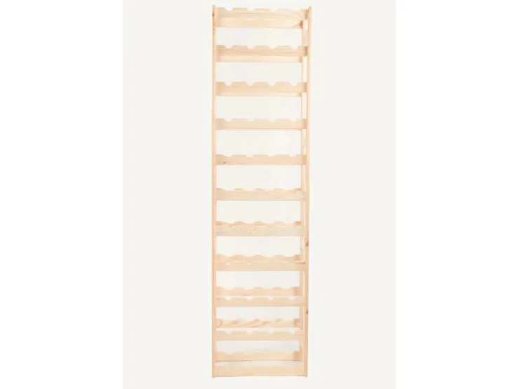 PROREGAL Weinregal Pinotwine HxBxT 166 x 43,4 x 25 cm 44 Flaschen Massives Kiefernholz Natur unbehandelt