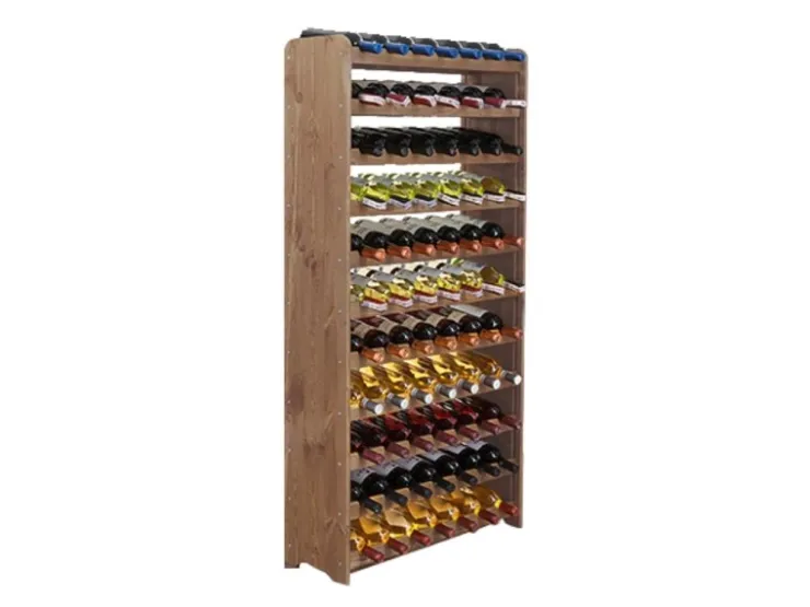 PROREGAL Weinregal Pinotwine C HxBxT 138,4 x 72,8 x 26,5 cm 77 Flaschen Massives Kiefernholz Geölt