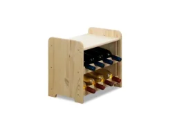 PROREGAL Weinregal Pinotwine C HxBxT 36 x 44 x 26,5 cm 8 Flaschen Massives Kiefernholz Natur Unbehandelt* Flaschenregale