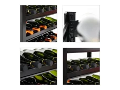 PROREGAL Weinregal Toskana HxBxT 75 x 60 x 30 cm 30 Flaschen Auf 5 Ebenen Schwarz Wein Metallregal Weinständer Flaschenständer* Metallregale|Regale Schwarz