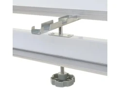 PROREGAL Whiteboard HxBxT 186x160x50 cm Mobil Rollbar Inkl. Zubehör Magnettafel Memoboard Pinnwand