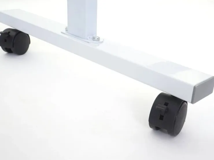 PROREGAL Whiteboard HxBxT 186x186x56 cm Mobil Rollbar Inkl. Zubehör Magnettafel Memoboard Pinnwand