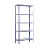 PROREGAL Wohnregal Living Koala Metal mit 5 Fachböden HxBxT 180 x 80 x 30 cm Fachlast 150 kg Lila/Weiß* Büroregale