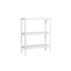PROREGAL Wohnregal Living Koala Metal mit 3 Fachböden HxBxT 90 x 100 x 30 cm Fachlast 150 kg Weiß/Weiß* Büroregale