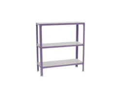 PROREGAL Wohnregal Living Koala Wood mit 3 Fachböden HxBxT 90 x 100 x 30 cm Fachlast 150 kg Lila/Weiß