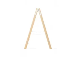 PROREGAL Wood Double Giraffe Holz-Sprossen-Stehleiter mit Sicherheitskette 2 x 5 Sprossen 163 cm Hoch Trittleiter Bockleiter Sprossen-Doppellleiter* Leitern