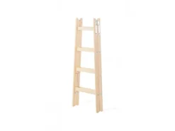 PROREGAL Wood Double Giraffe Holz-Sprossen-Stehleiter mit Sicherheitskette 2 x 5 Sprossen 163 cm Hoch Trittleiter Bockleiter Sprossen-Doppellleiter* Leitern