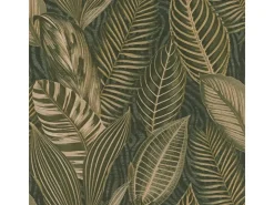 Rasch Vliestapete African Queen III Blätter Dunkelgrün 10,05 x 0,53 m* Dekorative Tapeten