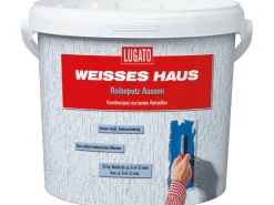 Lugato Reibeputz Weisses Haus Aussen 20 kg 3 mm Körnung* Außen-Fassadenfarben