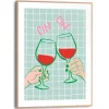 Reinders Gerahmtes Bild Cin Cin für Küche 40 cm x 30 cm Grün* Bilder