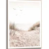 Reinders Gerahmtes Bild Dünen für Wohnzimmer 70 cm x 50 cm Beige