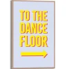 Reinders Gerahmtes Bild Dancefloor Man Cave 30 cm x 20 cm Gelb