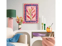 Reinders Gerahmtes Bild Leaf Creation für Wohnzimmer 40 cm x 30 cm Rot* Bilder