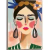 Reinders Gerahmtes Bild Spring Face für Wohnzimmer 70 cm x 50 cm Mehrfarbig