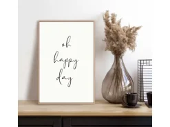 Reinders Gerahmtes Bild Schönen Tag für Home Office 30 cm x 20 cm Schwarz-Weiß* Bilder