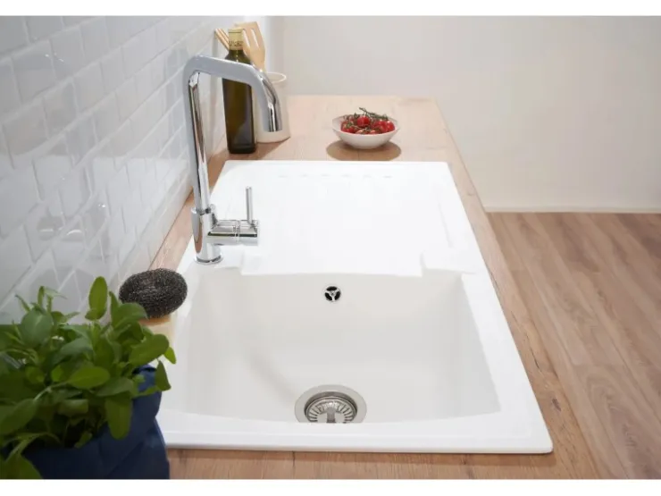 Respekta Einbauspüle Mineralite Boston 86 cm x 50 cm