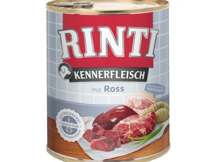 Rinti Hunde-Nassfutter Kennerfleisch Ross 800 g