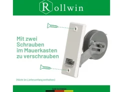 Rollwin Rolladen Gurtwickler Unterputz 135mm Lochabstand Mit Gurtwickler Blende Weiß Ohne Gurt Rollo Wickler Mit Blende* Rollos