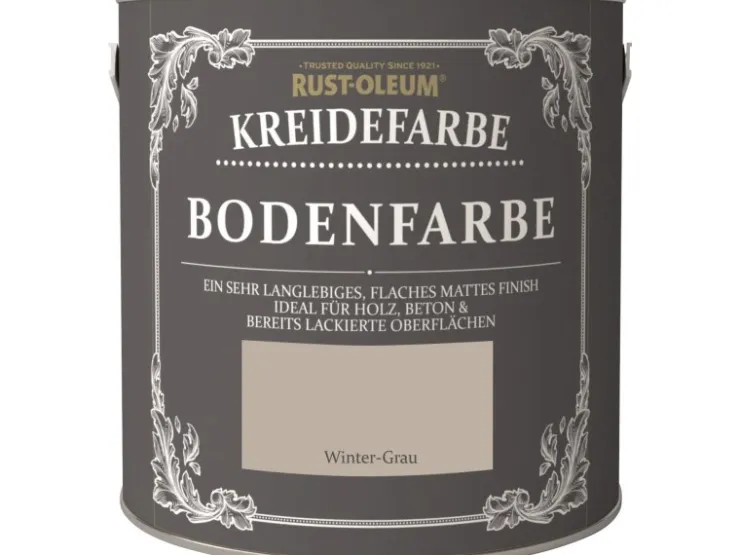 Rust-Oleum Kreide-Bodenfarbe Winter-Grau 2,5 l
